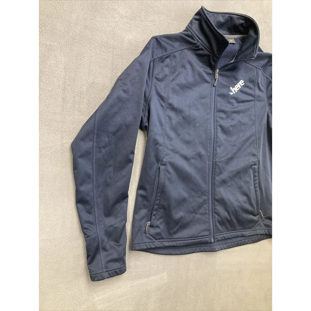 Eddie Bauer Trail Soft Shell Jacket. Navy Blue Mens Size L EB542 Full Zip